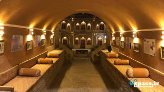 نمای محوطه هتل کاروانسرای مشیر یزد